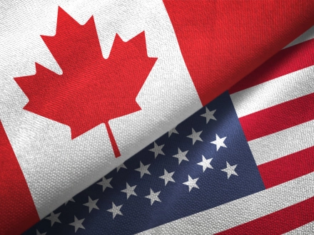 Relaciones comerciales entre Canadá y Estados Unidos / Banderas