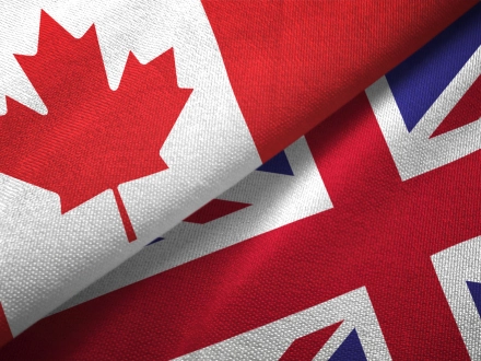 Relaciones comerciales entre Canadá y el Reino Unido / Banderas