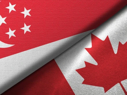 Relaciones comerciales Canadá-Singapur / Banderas