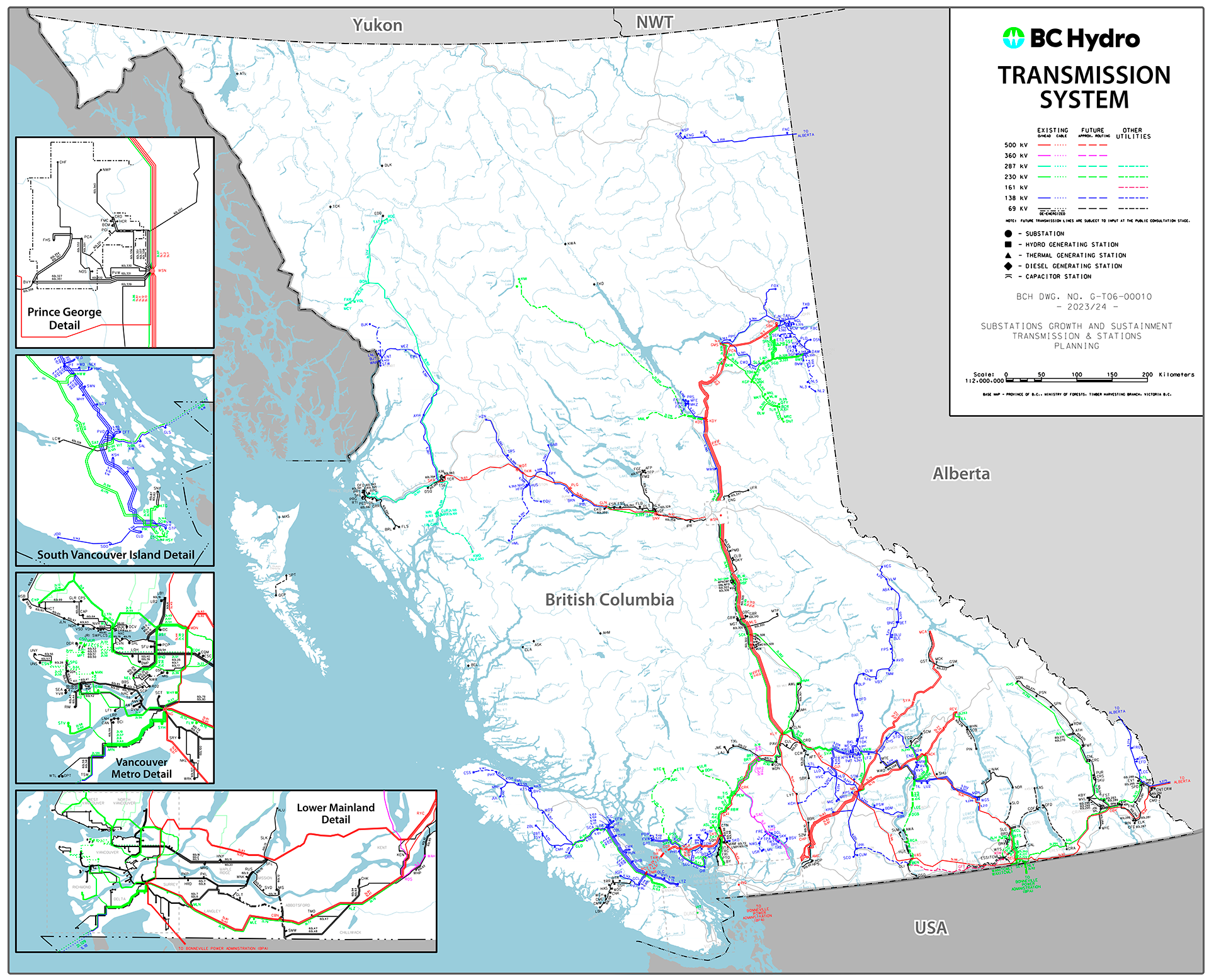 Mapa de infraestructura de Trade & Invest BC