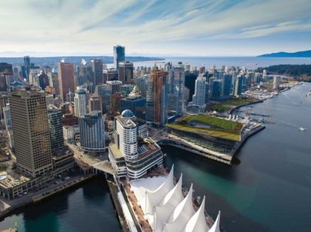 Vista aérea del centro de Vancouver